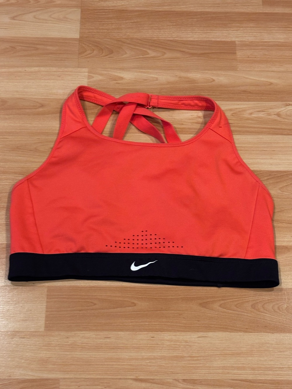 5/$25 Nike High-Neck Sports Bra with Black Underband